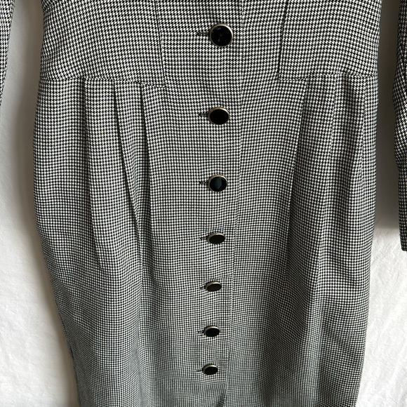 Vintage Sunshine Starshine houndstooth dress, size 10 - Picture 10 of 10